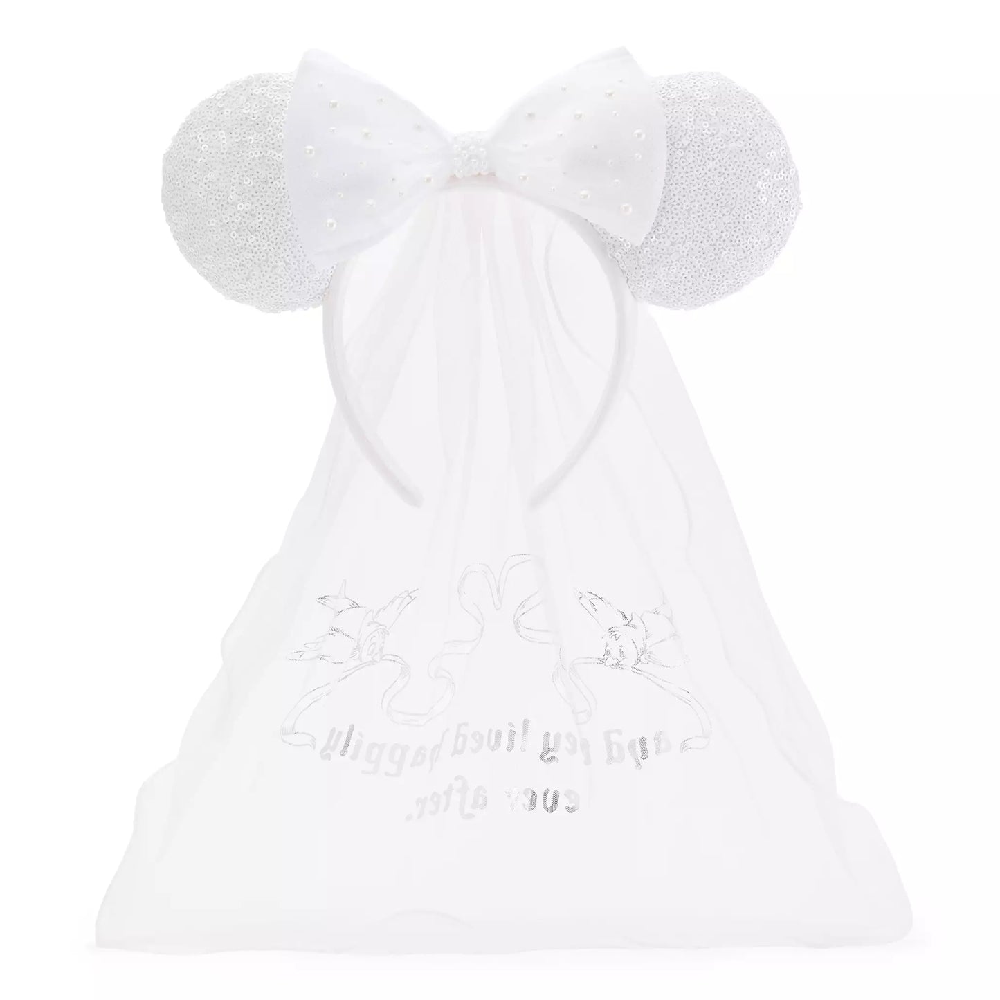"Pre-Order" HKDL - Cinderella Ears Headband Bridal Veil for Adults