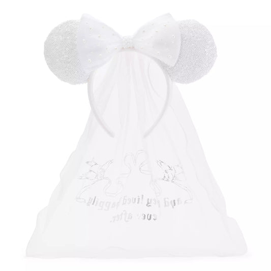 "Pre-Order" HKDL - Cinderella Ears Headband Bridal Veil for Adults