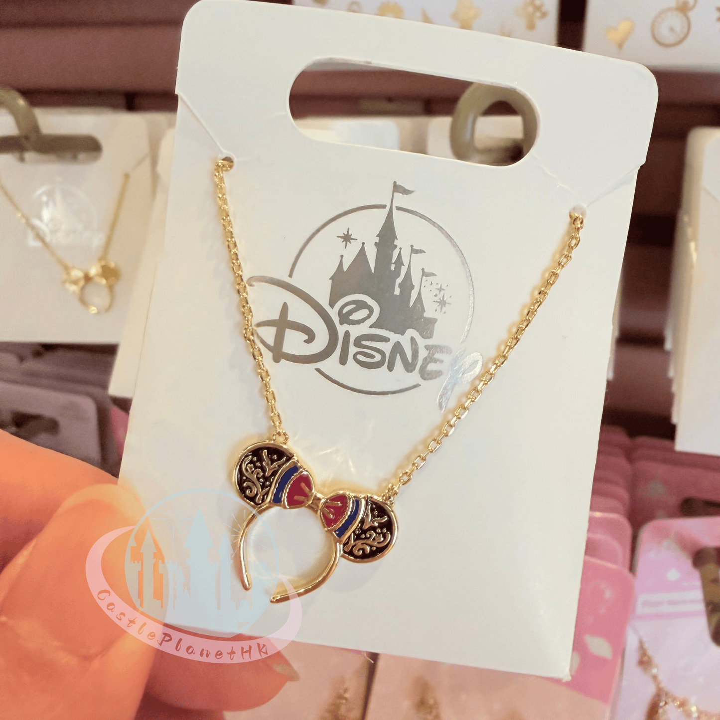 "Pre-Order" HKDL - Snow White Minnie Mouse Ear Headband Necklace