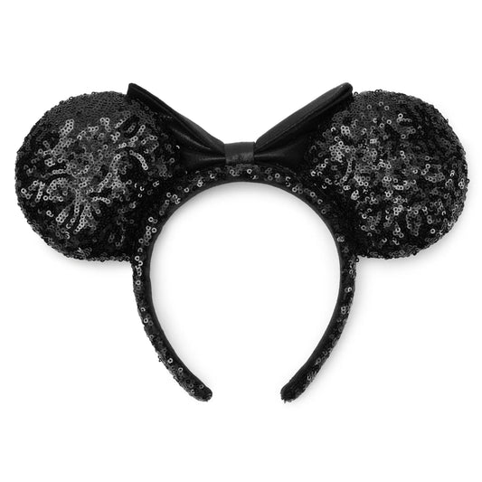 “Pre-order” HKDL - Minnie Mouse Black Sequined Ear Headband for Adults