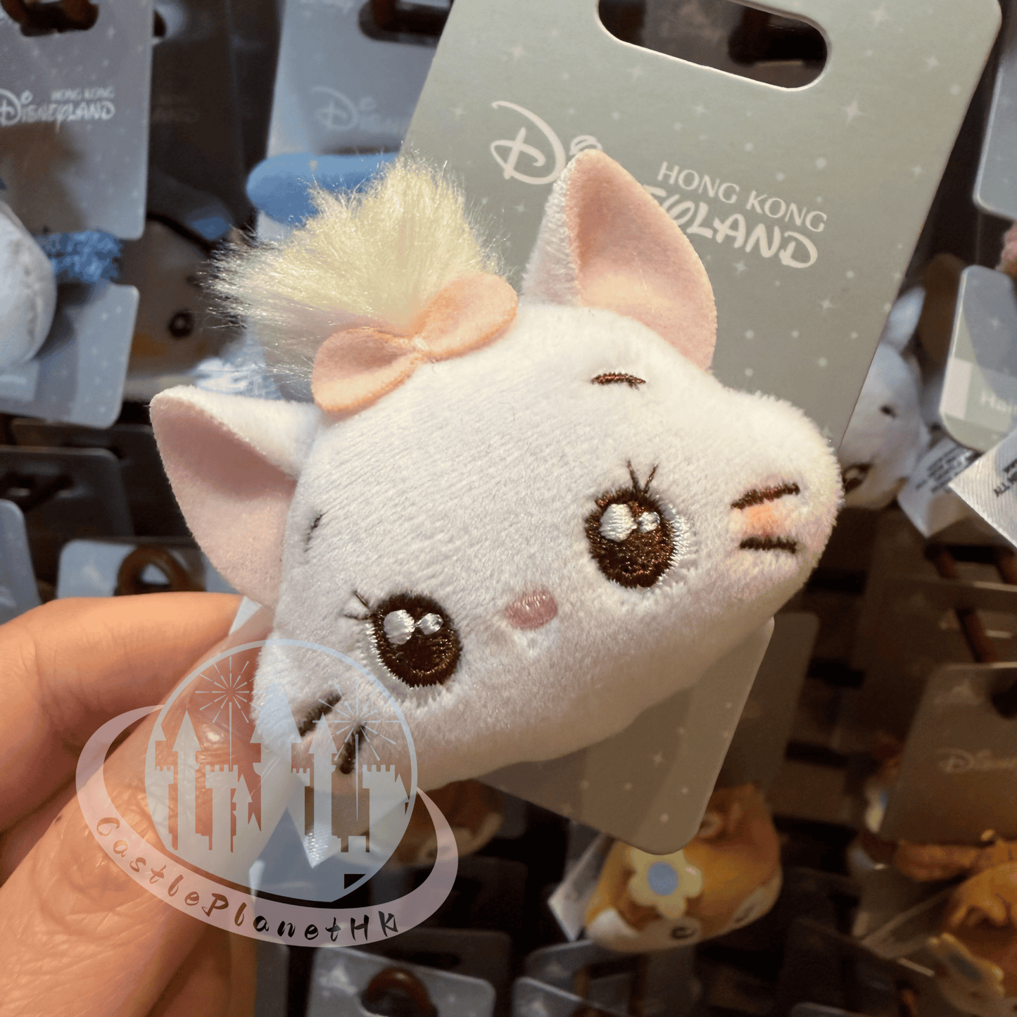 "Pre-Order" HKDL - Marie The Aristocats Head Plush Hair Scrunchie Accessories, Cute Style 2026