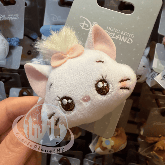 "Pre-Order" HKDL - Marie The Aristocats Head Plush Hair Scrunchie Accessories, Cute Style 2026