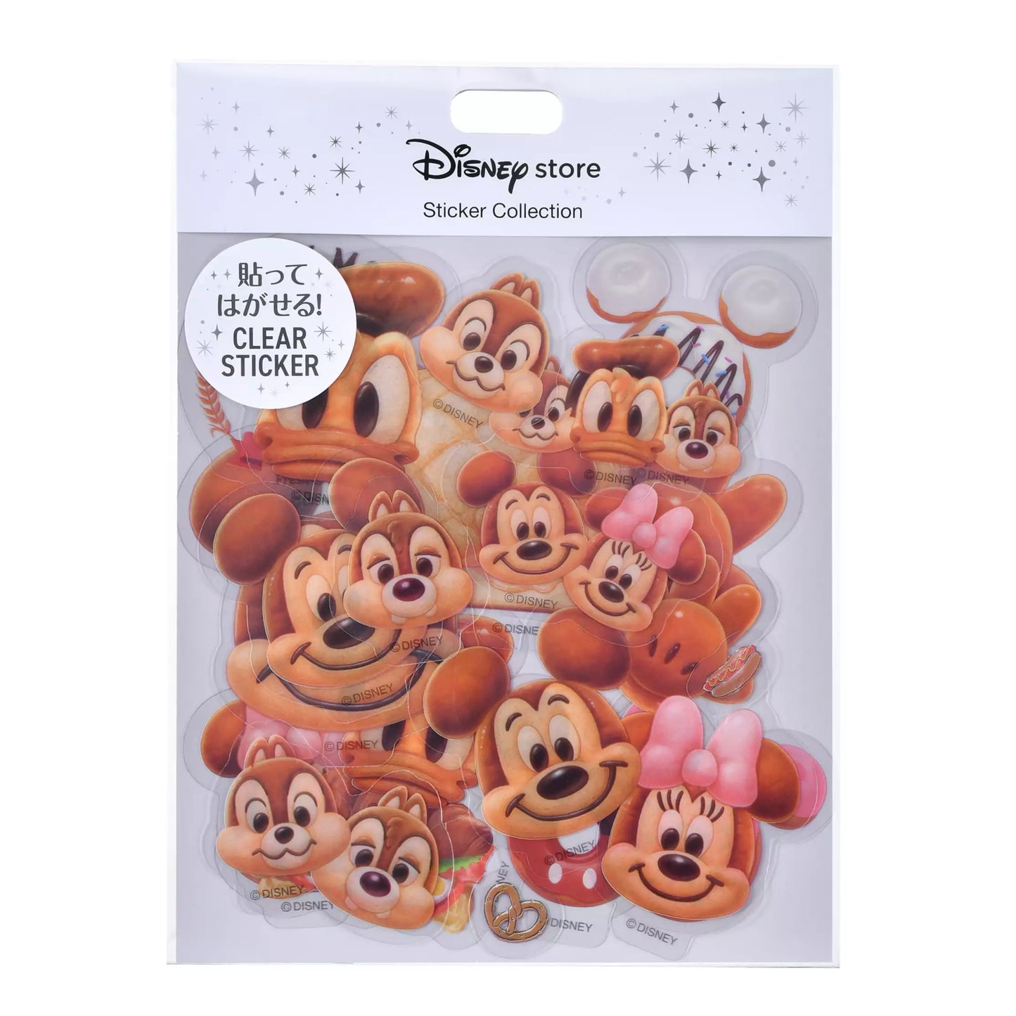 "Pre-Order" JDS - Mickey & Friends Stickers Clear Peel and Stick, MICKEY'S BAKERY