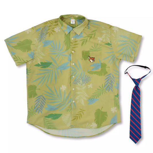"Pre-Order" JDS - Nick Wilde short sleeve shirt with tie, My favorite Disney foxes