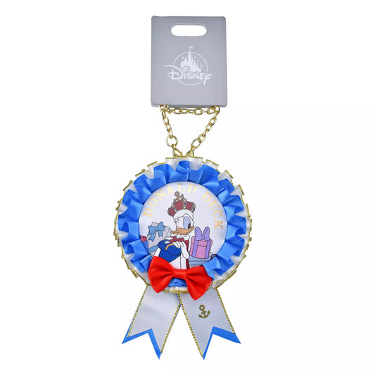 “Pre-Order” JDS - Donald Can Badge Rosette with Chain, DONALD THE KING BIRTHDAY