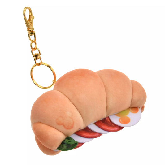 "Pre-Order" JDS/SHDR - Mickey Plush Keychain Croissant Sandwich, MICKEY'S BAKERY
