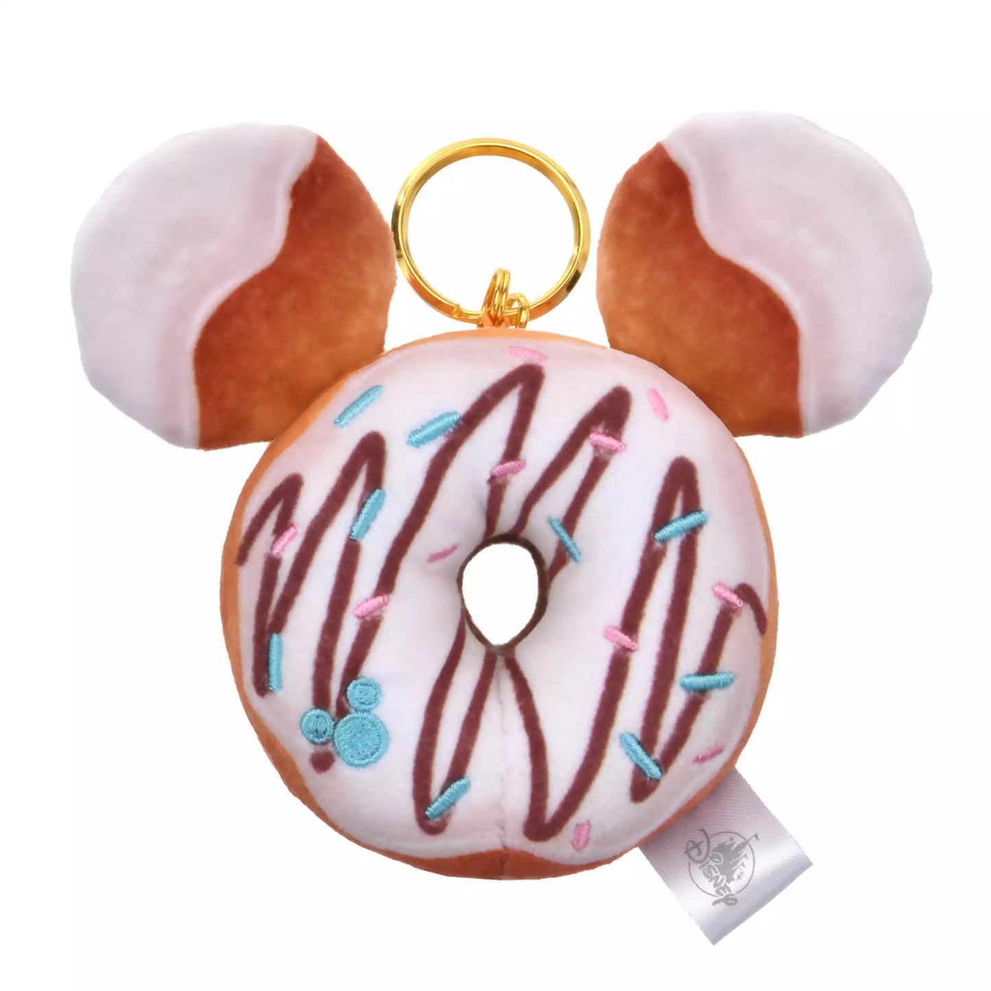 "Pre-Order" JDS - Mickey Mouse Plush Keychain White Donut, MICKEY'S BAKERY