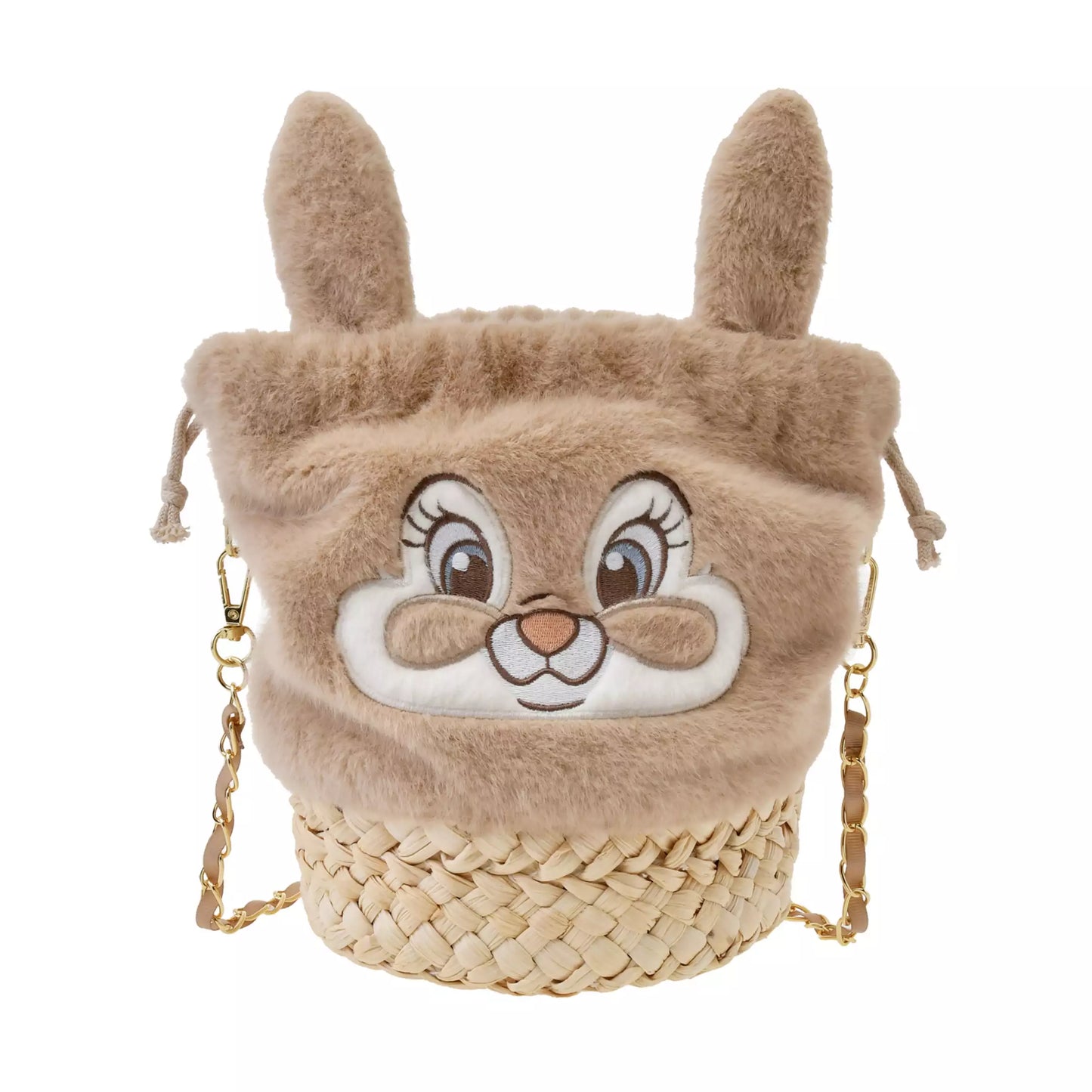 "Pre-Order" JDS - Miss Bunny Shoulder Drawstring Bag, PASTEL BUNNIES "Bambi"