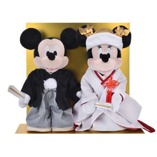 “Pre-Order” JDS - Mickey & Minnie Plush Toy Set Japanese Style, Wedding Doll