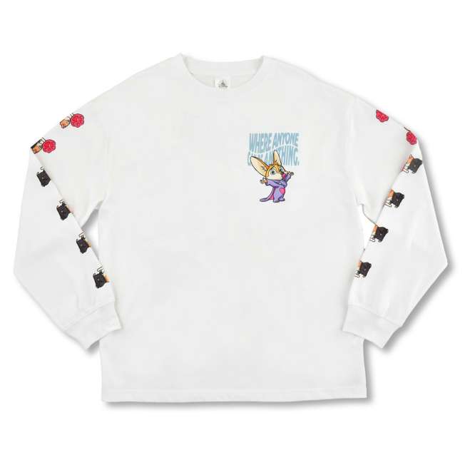 "Pre-Order" JDS - Zootopia Comic Style Long Sleeve T-Shirt, White, XL for Adults