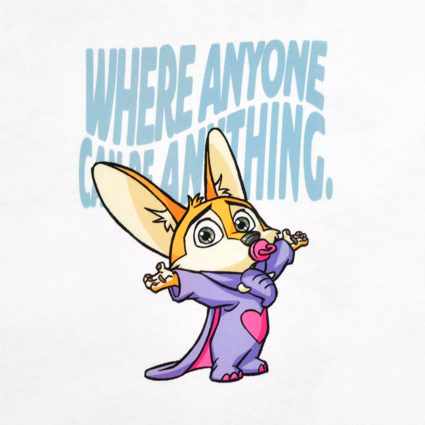 "Pre-Order" JDS - Zootopia Comic Style Long Sleeve T-Shirt, White, XL for Adults