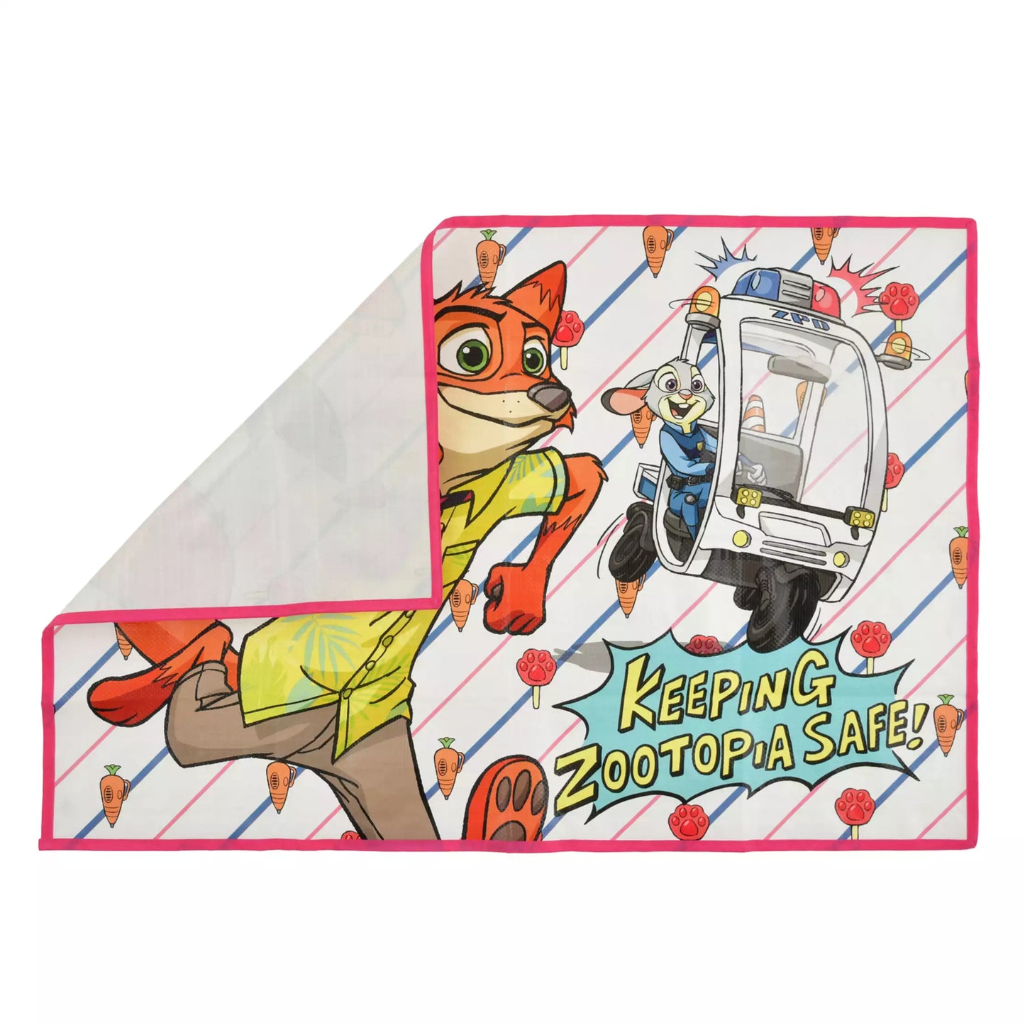 "Pre-Order" JDS - Judy Hopps & Nick Wilde Picnic Blanket in Pouch, ZOOTOPIA COMIC STYLE