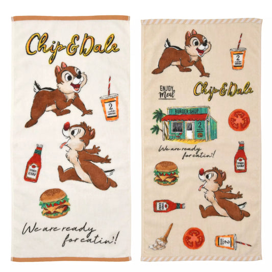 "Pre-Order" JDS - Chip & Dale Face Towel Set, Summer Holiday 2026