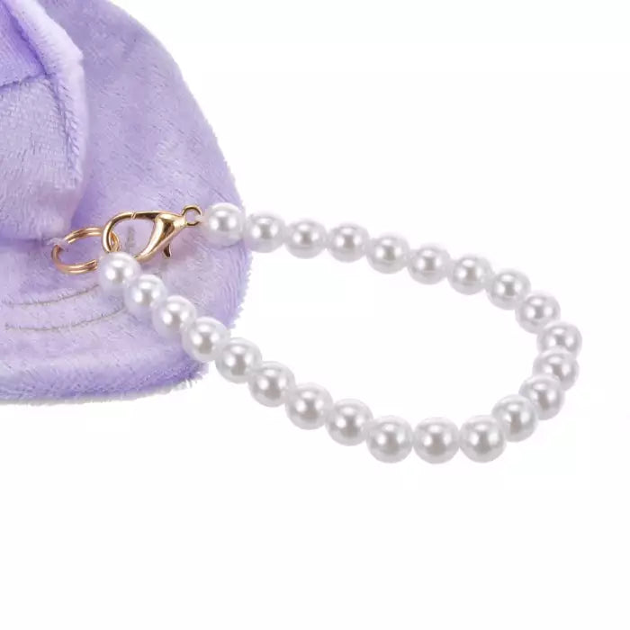 HKDL - Young Oyster Seashells Plush Keychain Pearl Chain (Young Oyster Collection - Alice in Wonderland)【Ready Stock】