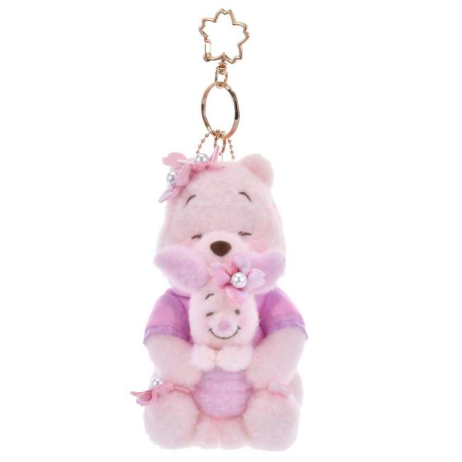 "Pre-Order" JDS - Winnie the Pooh & Piglet Plush Keychain (Japanese SAKURA Pink 2025)
