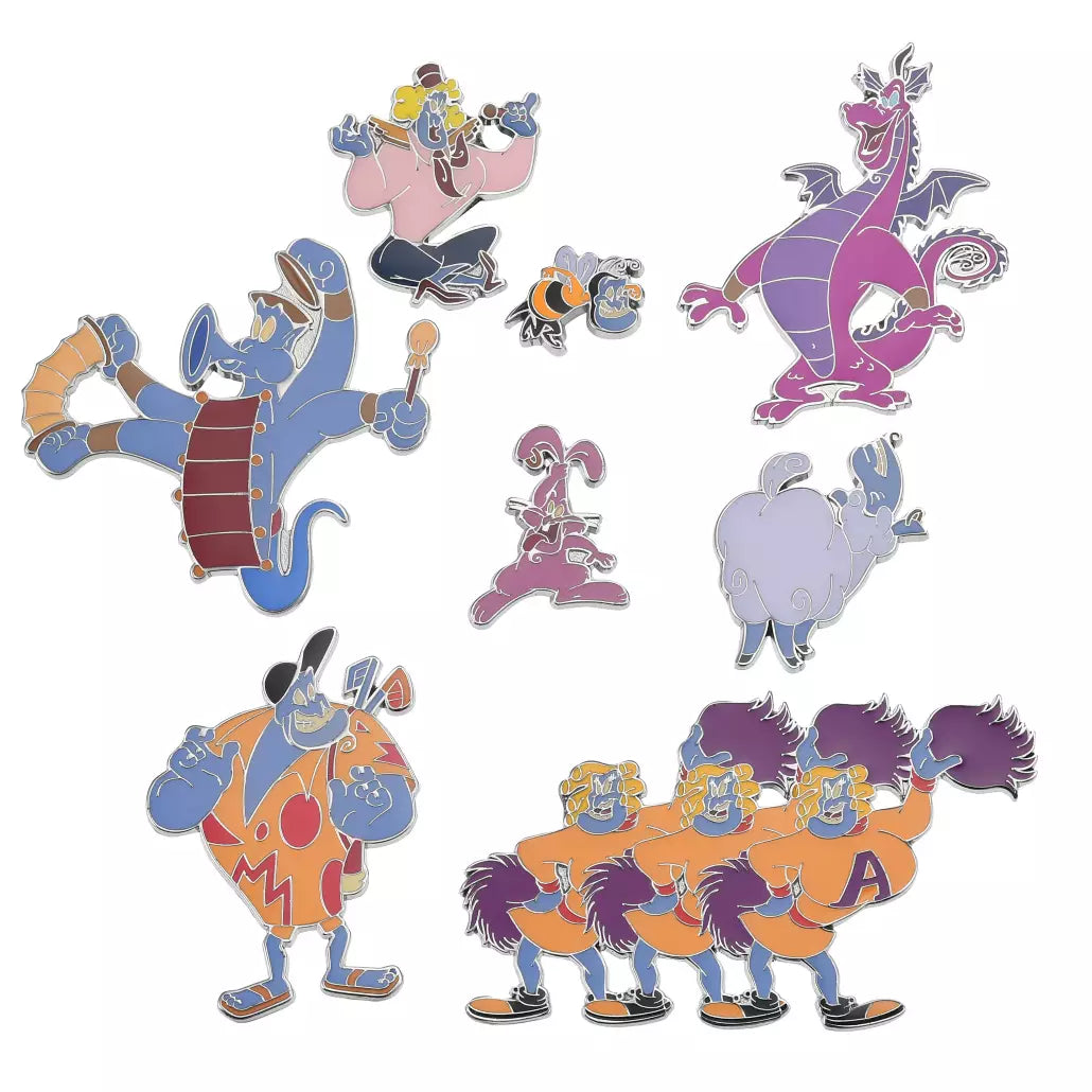 "Pre-Order" HKDL - Genie Pin Set, Aladdin's 30th Anniversary