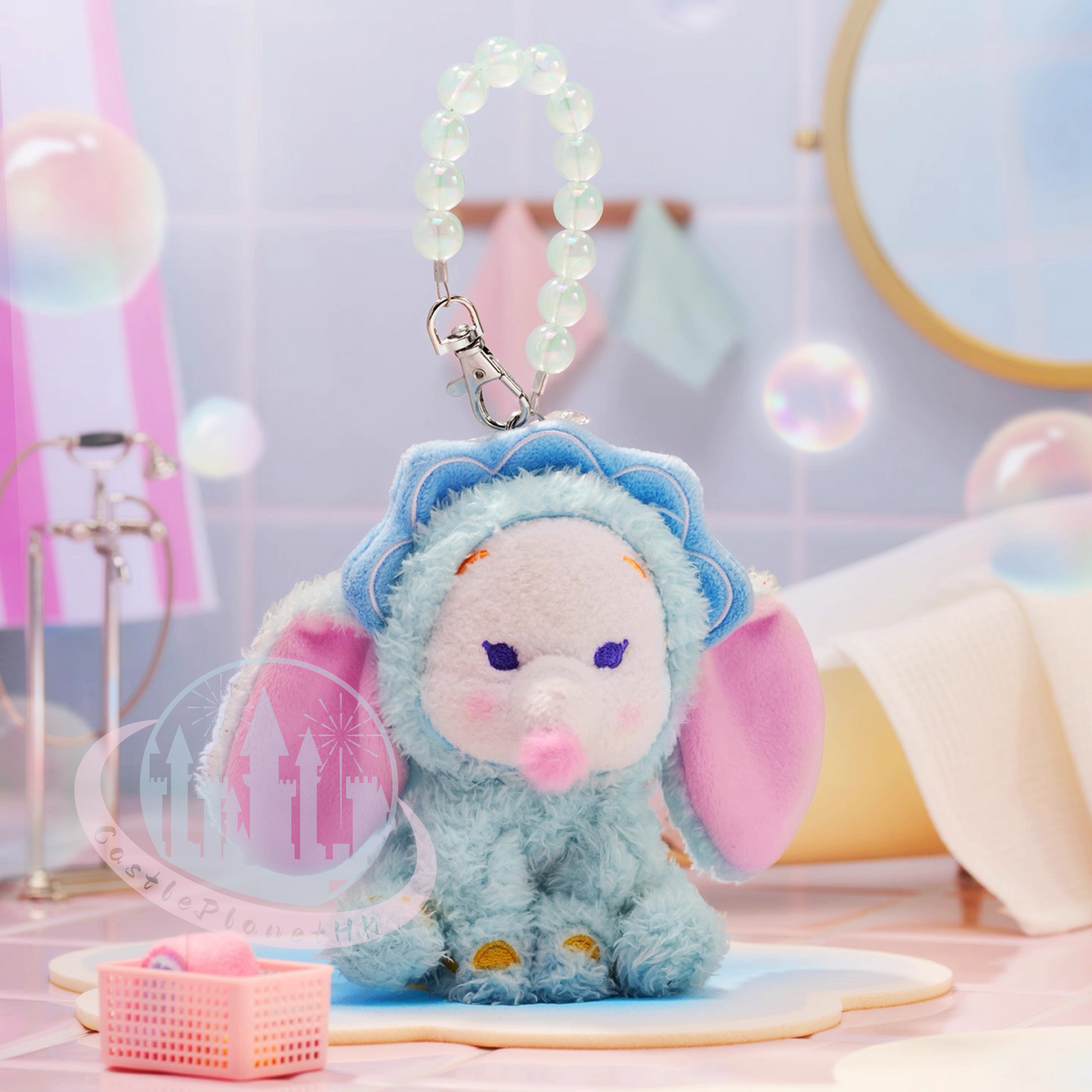 "Pre-Order" SHDS - Mask Dumbo Plush Keychain, Dumbo Bath Series