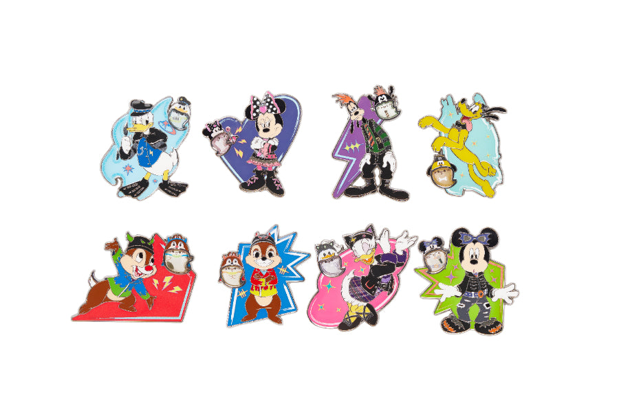 HKDL - Mickey and Friends 2-Piece Mystery Pin Blind Pack, Halloween Spooky Rock Band 2026【Ready Stock】