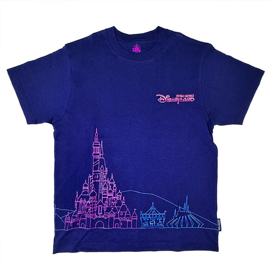 "Pre-Order" HKDL - Castle Tee for Adults, Hong Kong Disneyland Skyline