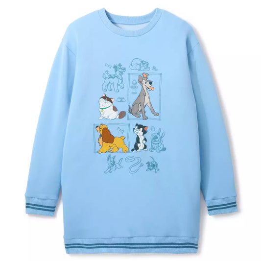“Pre-order” HKDL - Disney Cats and Dogs Sweatshirt Dress for Women