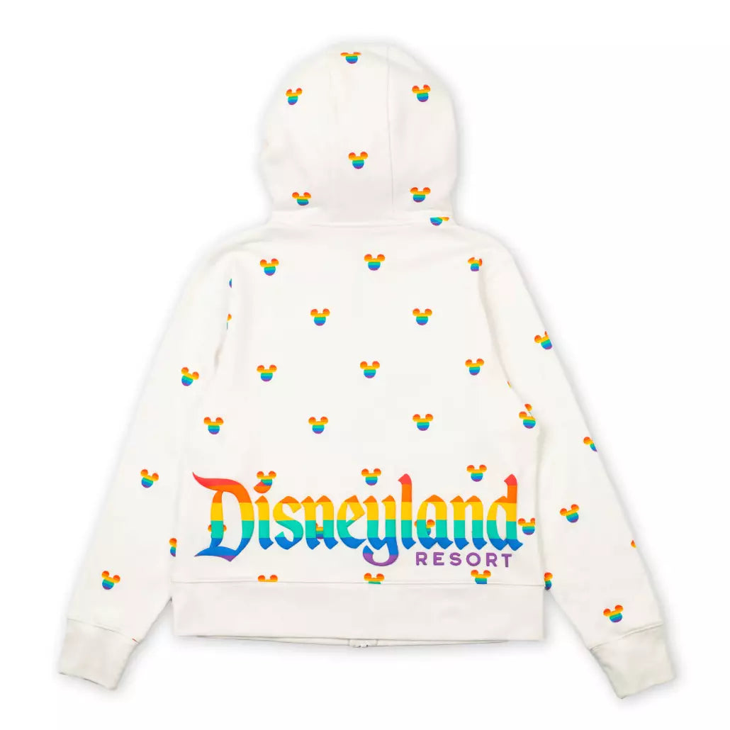“Pre-order” HKDL - Disneyland Mickey Mouse Zip Hoodie for Adults, Disney Pride Collection