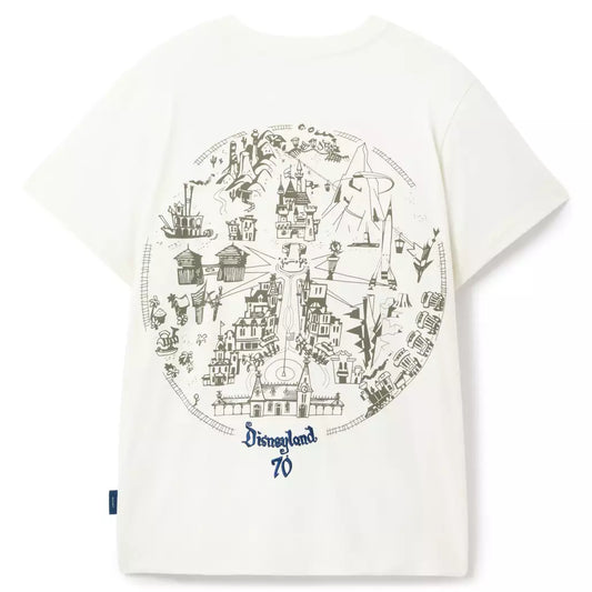 "Pre-Order" HKDL - Mickey Mouse & Map Fashion T-Shirt for Adults, Disneyland 70th Anniversary