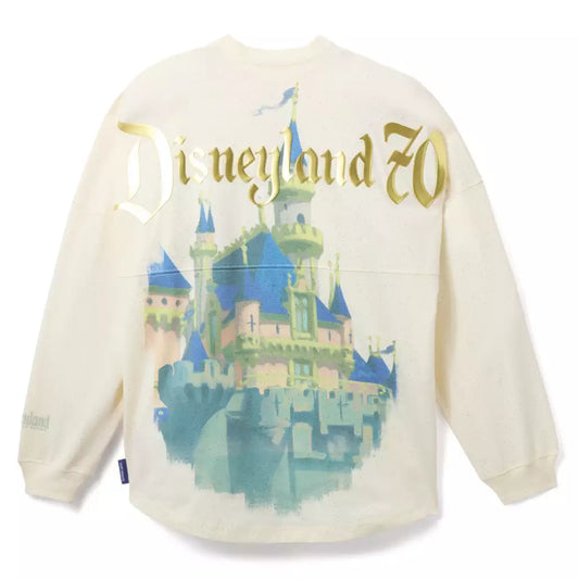 "Pre-Order" HKDL - Disneyland 70th Anniversary Castle Logo Spirit Jersey for Adults