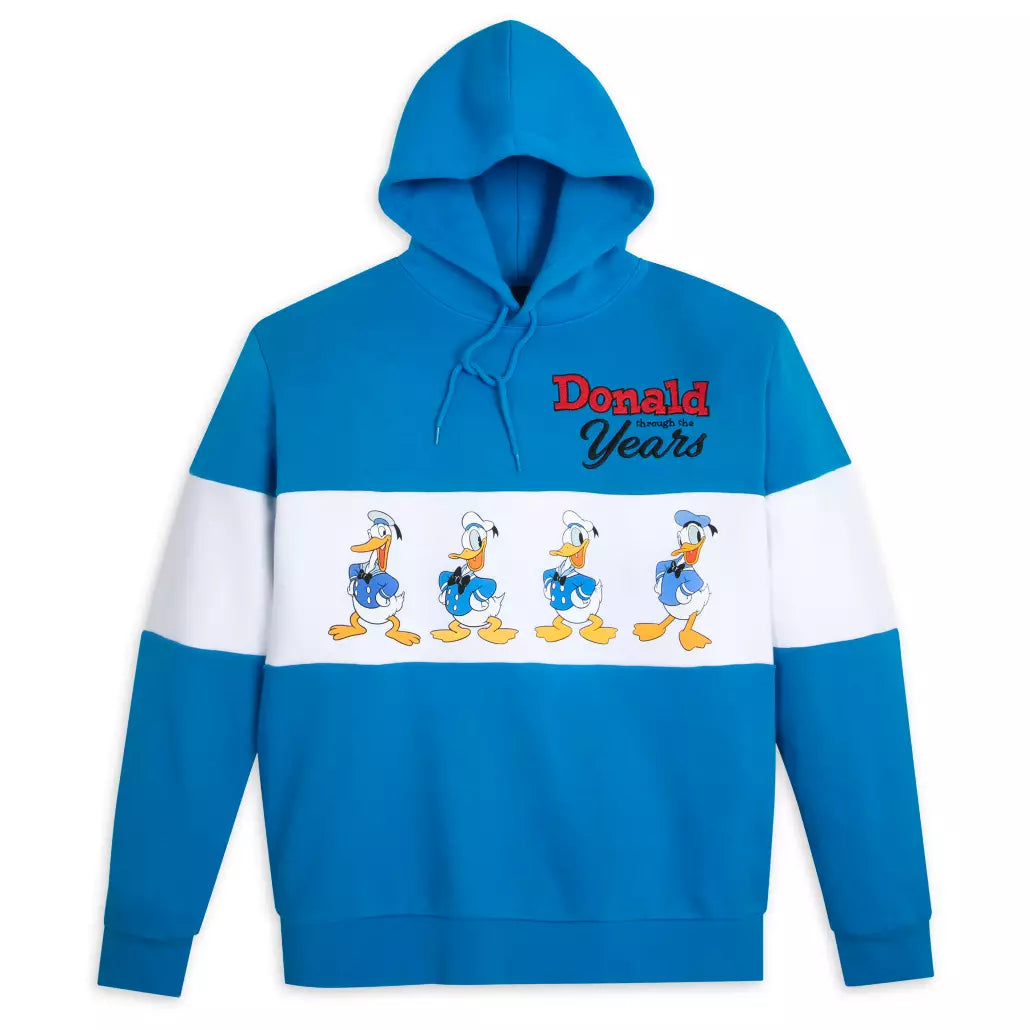 “Pre-order” HKDL - Donald Duck Through the Years Pullover Hoodie for Adults