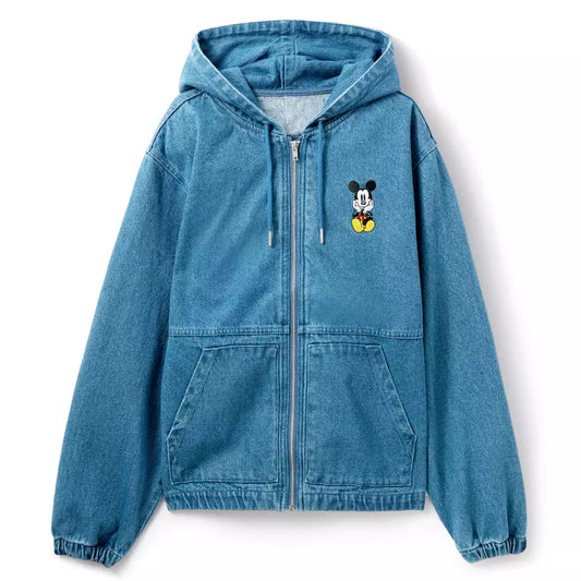 “Pre-order” HKDL - Mickey Mouse Denim Zip Hoodie for Adults