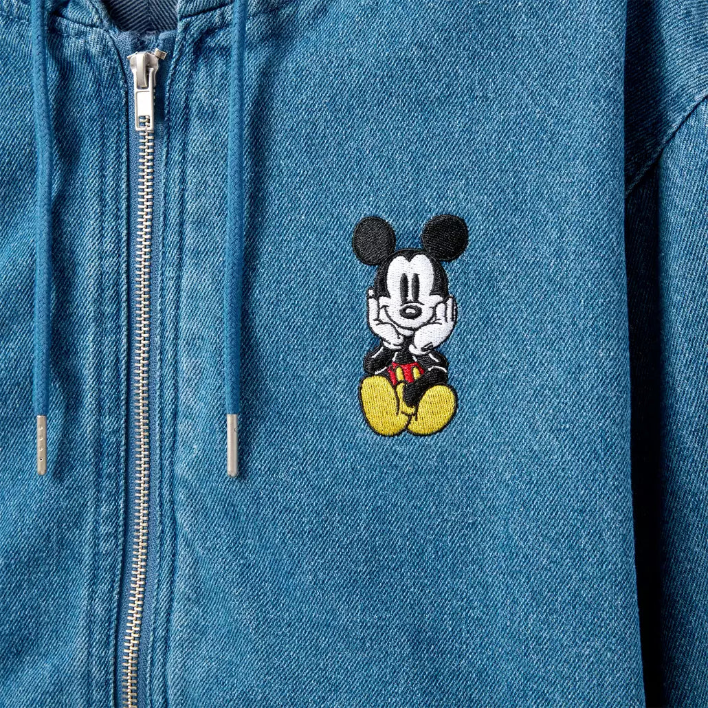 “Pre-order” HKDL - Mickey Mouse Denim Zip Hoodie for Adults