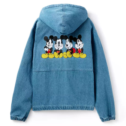 “Pre-order” HKDL - Mickey Mouse Denim Zip Hoodie for Adults