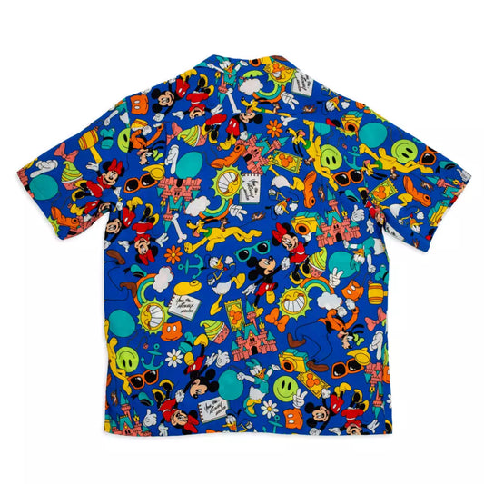 "Pre-Order" HKDL - Mickey and Friends "Play in the Park" Woven Shirt for Adults