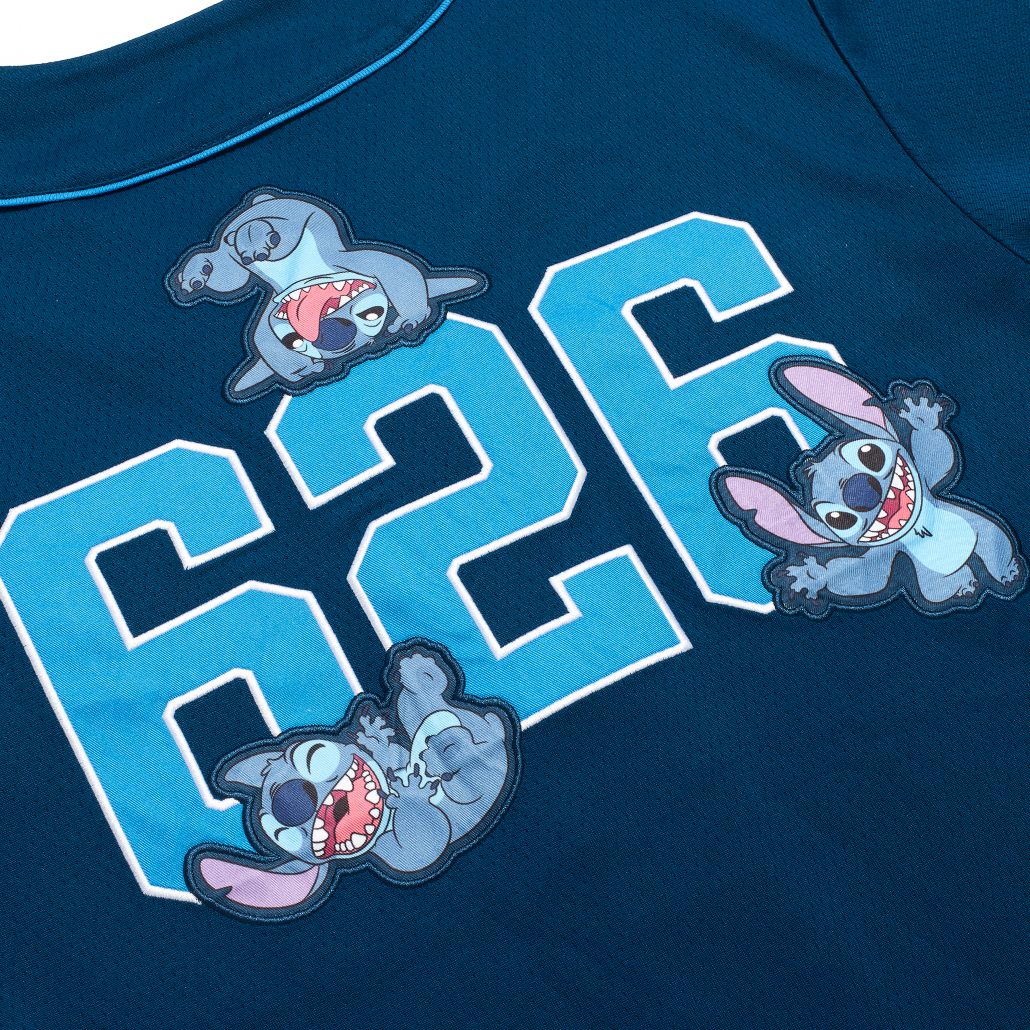 "Pre-Order" HKDL - Stitch Baseball Jersey For Adults, Lilo & Stitch