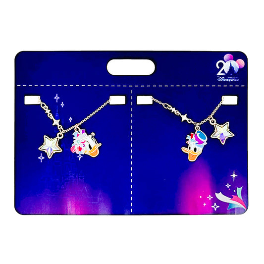 "Pre-Order" HKDL - Donald & Daisy Necklaces Set, HKDL 20th Anniversary Grand Celebration