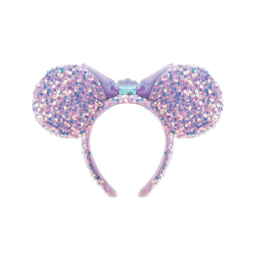 "Pre-Order" HKDL - The Little Mermaid Iridescent Sequins ears Headband for Adults, Mickey’s PhilharMagic 2026