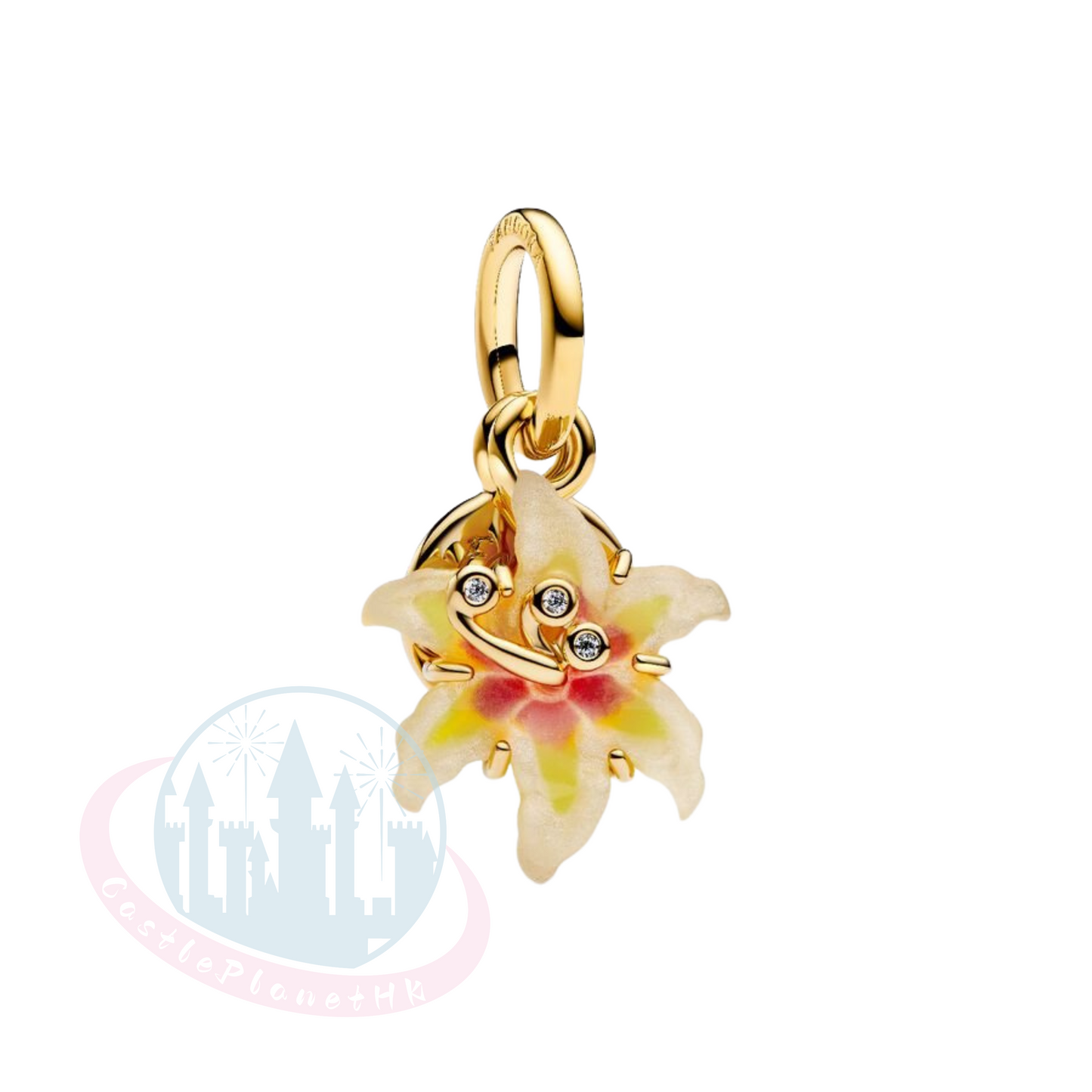 “Pre-order” HKDL - Tangled Sundrop Flower Glow-in-the-dark Charm, Rapunzel (Disney X PANDORA)