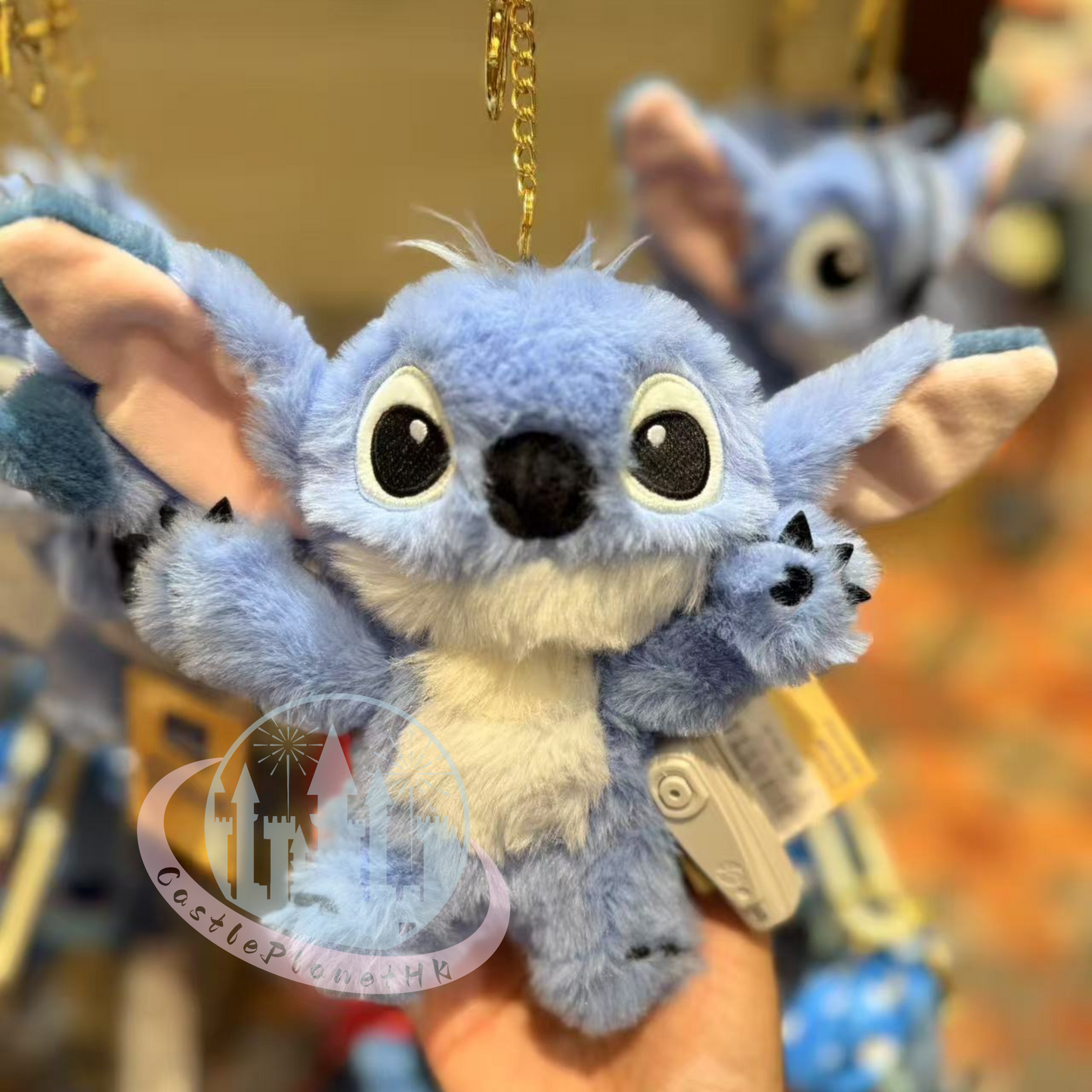 HKDL - Stitch Finger Puppet Plush Keychain, Lilo & Stitch【Ready Stock】