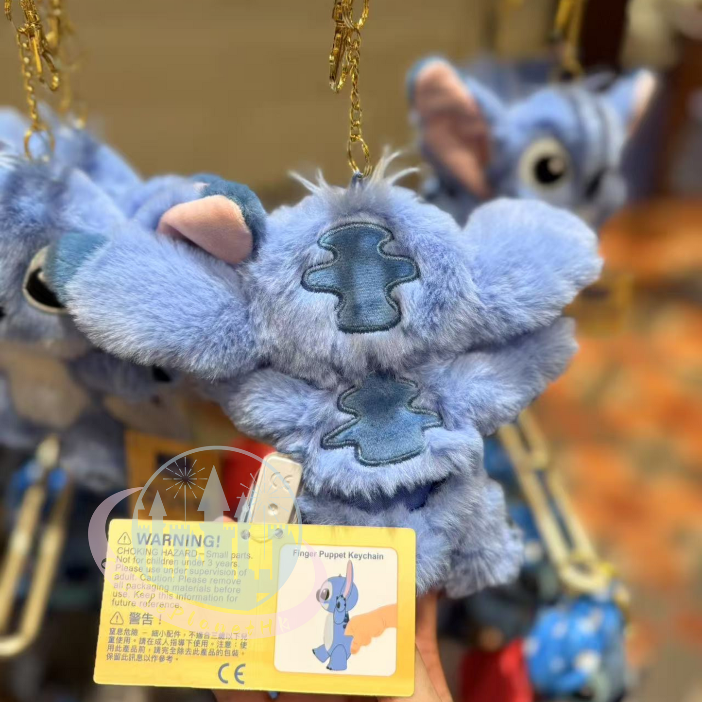 HKDL - Stitch Finger Puppet Plush Keychain, Lilo & Stitch【Ready Stock】