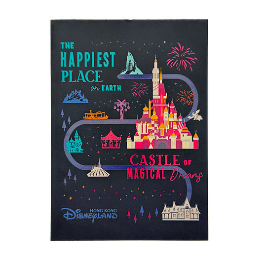 "Pre-Order" HKDL - Castle Postcard, Hong Kong Disneyland Skyline