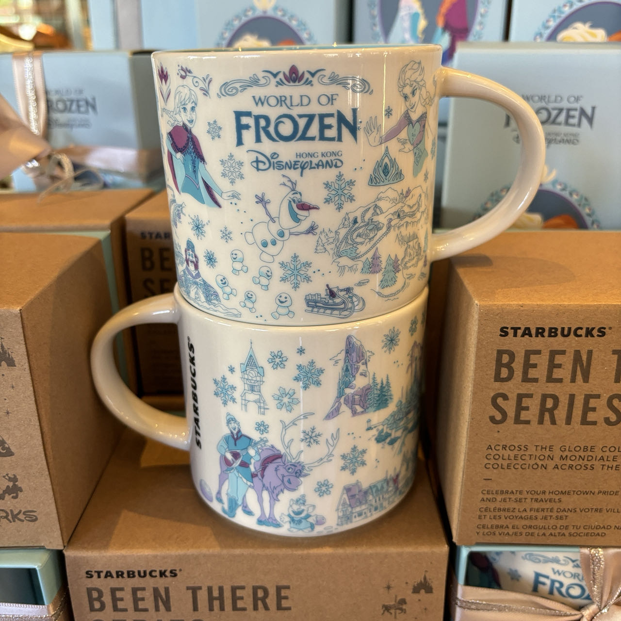 HKDL - Starbucks + World of Frozen 14 oz Been There Series Ceramic Mug【Ready Stock】