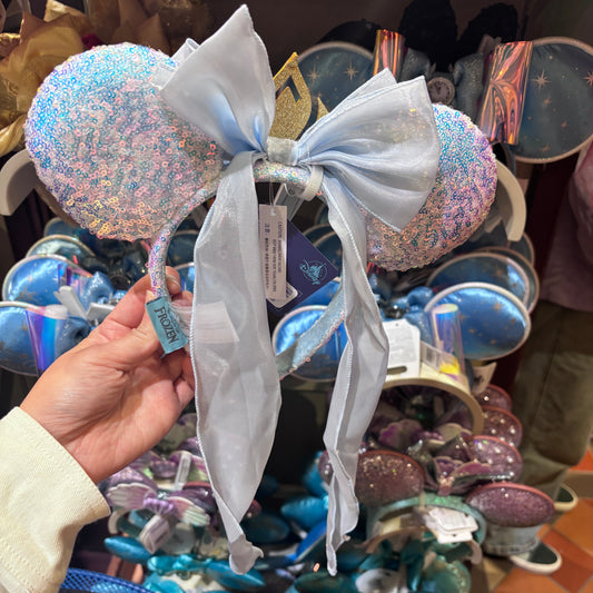 "Pre-Order" HKDL - Queen Elsa Crown Ears Headband (Frozen 1st Anniversary 2024)