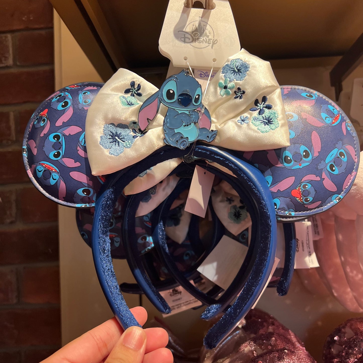 HKDL/SHDR - Stitch x Minnie Mouse Ears Headband, Lilo & Stitch【Ready Stock】