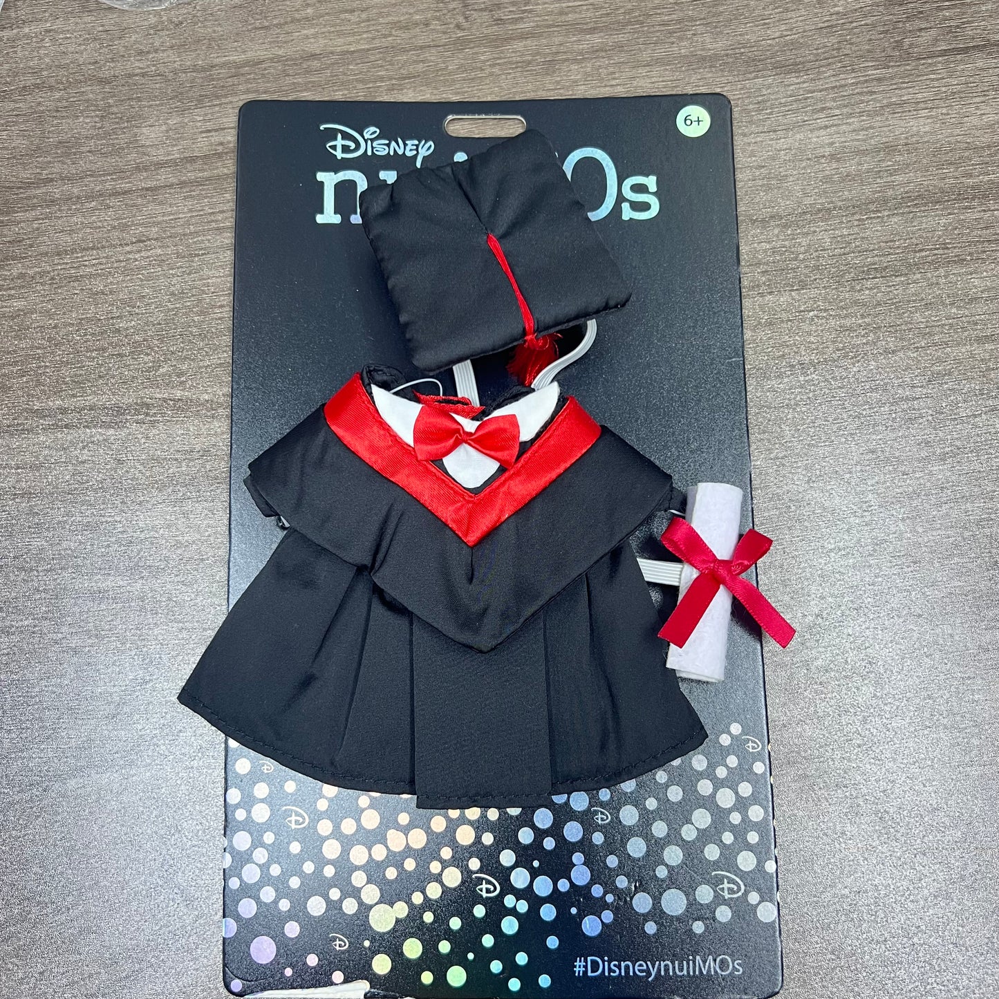 HKDL - nuiMOs Plush Costume Outfit Graduation Gown Mickey Black【Ready Stock】