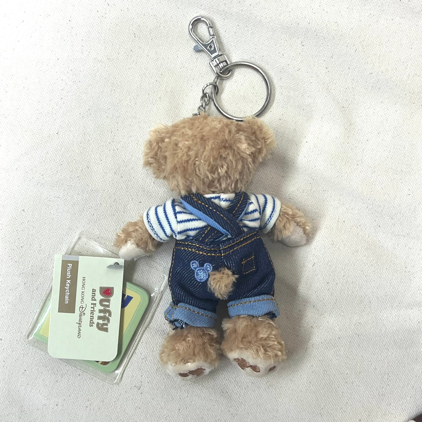 HKDL - Duffy Denim Jeans Plush Keychain (Denim series)【Ready Stock】