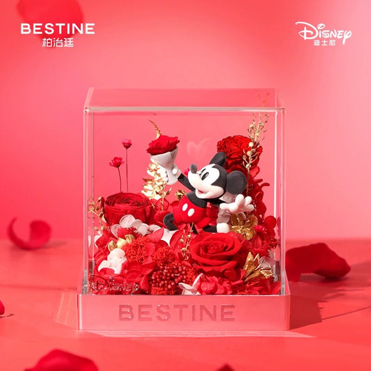 "Pre-Order" SHDR - Mickey Mouse Preserved Rose Flowers (Disney X BESTINE)