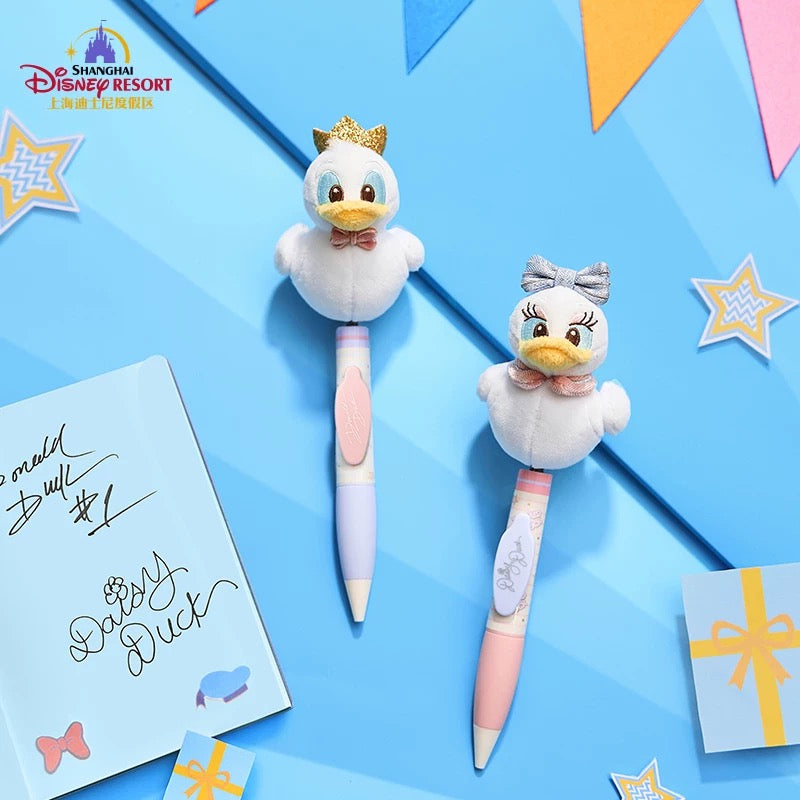 “Pre-order” SHDR - Donald Duck Plush Shaking Head Ballpoint Pen, DONALD BIRTHDAY 2025