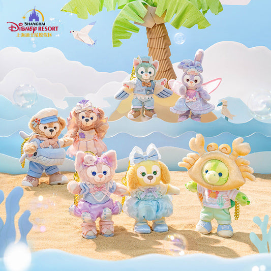“Pre-order” SHDR - LinaBell Plush Bag Charm Keychain, Duffy & Friends Summer Ocean Party 2025