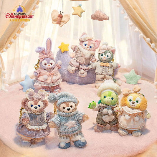“Pre-order” SHDR - LinaBell Plush Bag Charm Keychain, Duffy & Friends Little Companions Series 2025