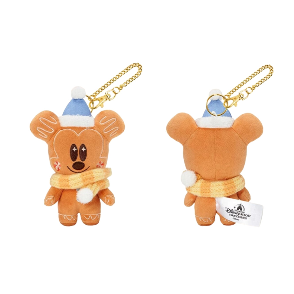 “Pre-order” SHDR - Mickey Gingerbread Cookie Plush Keychain 13cm, Christmas 2024