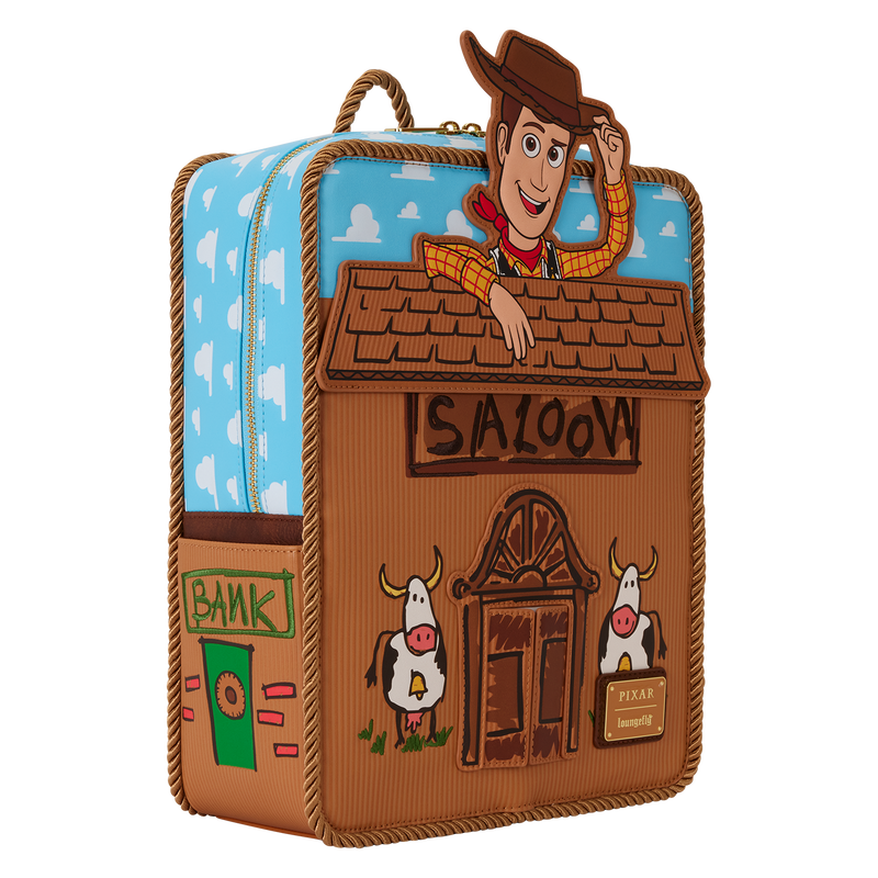 "Pre-Order" HKDL - Toy Story 30th Anniversary Woody Saloon Loungefly Mini Backpack